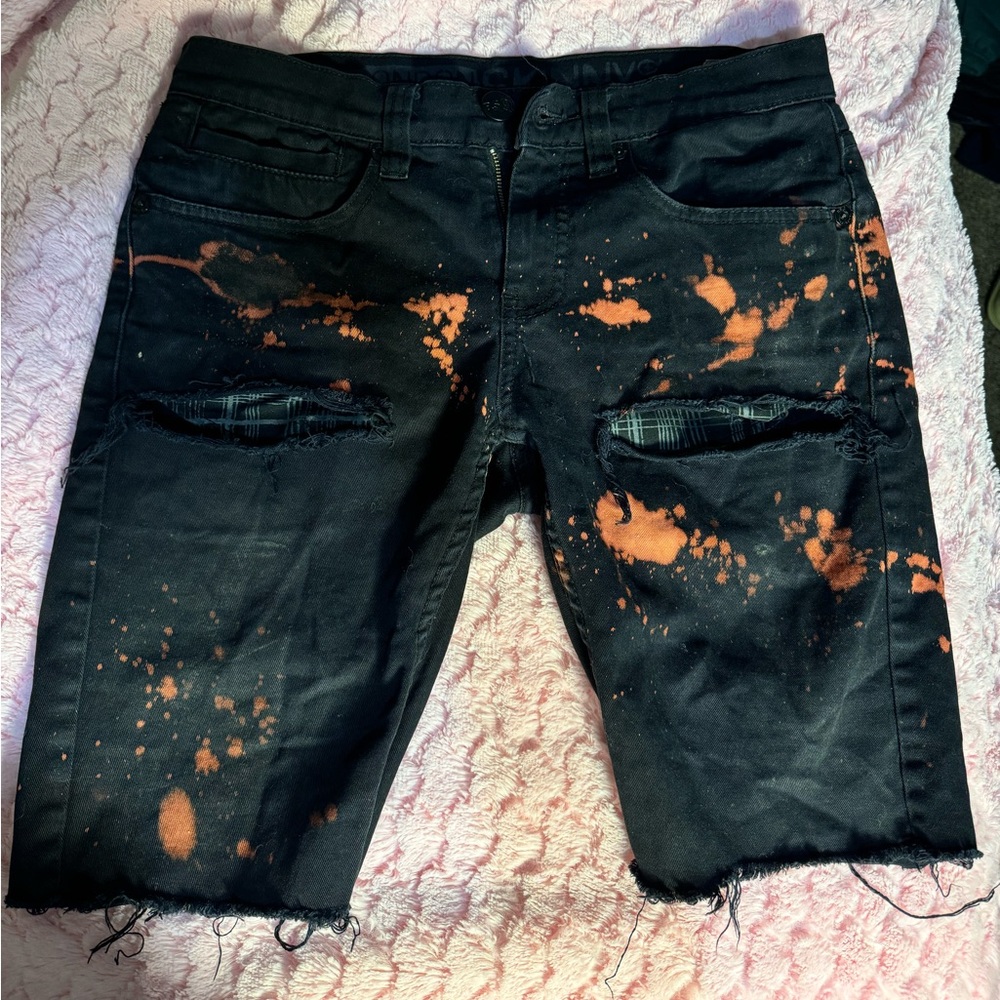 Black and orange bleached shirts by RSQ